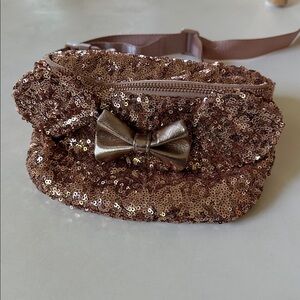 Disney Loungefly Sequin Bow Accent Bag - Brown